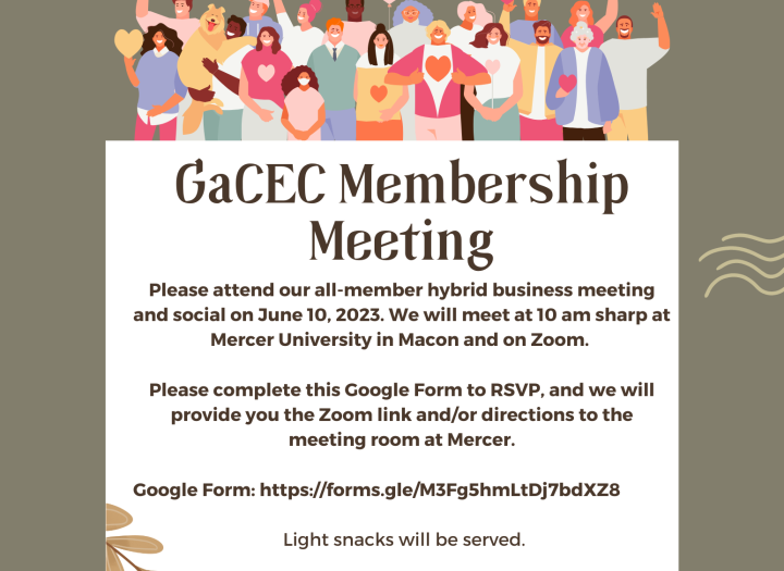 GaCEC All-Member Hybrid Meeting