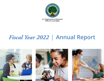 Department of Ed Fiscal Year 2022 Annual Report Front Page